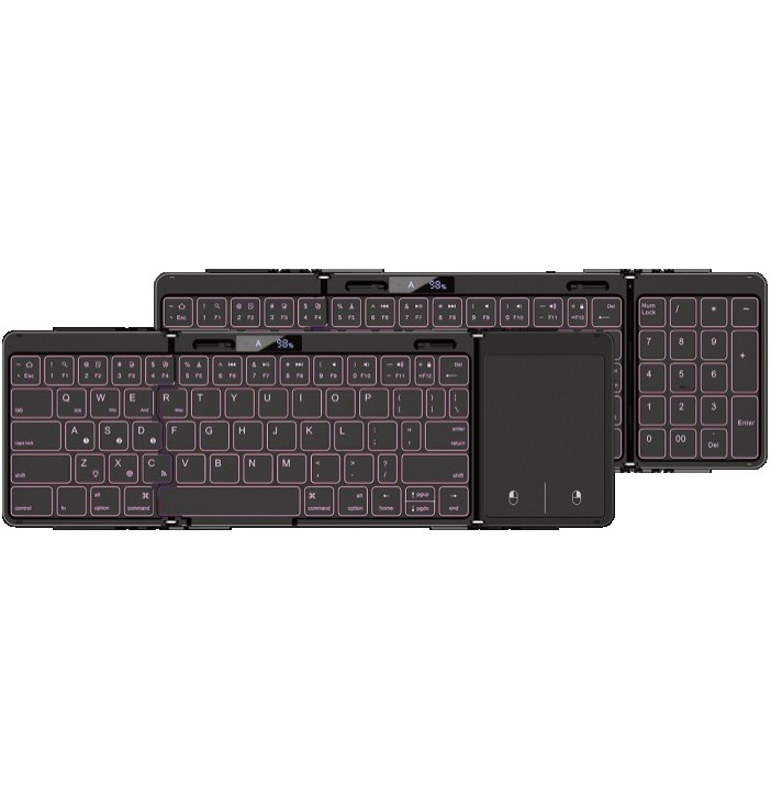 Bluetooth Foldable Keyboard With Touchpad-1506