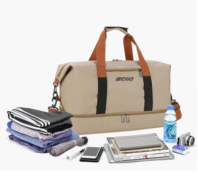 Large Capacity Waterproof Gym&Travel Duffle Bag-20260204