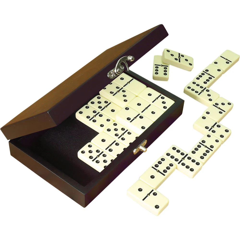 Craftsman Deluxe Wooden Dominoes Set-20260119